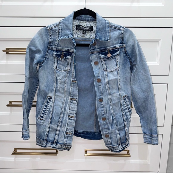 JouJou premium denim collection Jean jacket Girls Medium - Picture 2 of 6